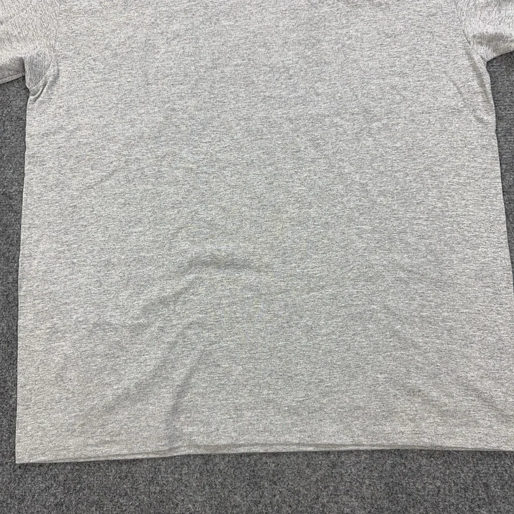 Vintage Nike Shirt Mens Large Gray Small Swoosh Logo Cotton Blend Crewneck Tee